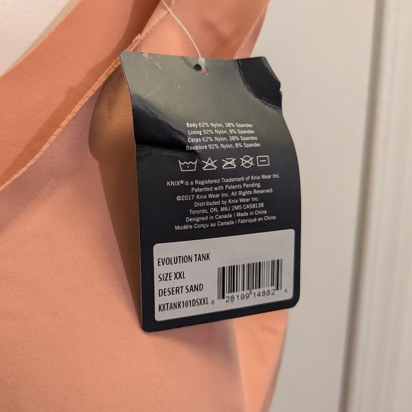 Knix Evolution Tank Desert Sand XXL NWT - Picture 5 of 7